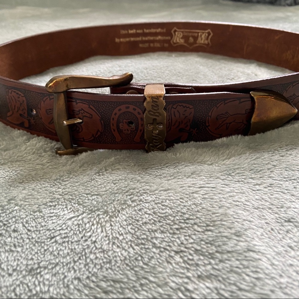 Ray-Ban Leather Belt - Made in Italy VINTAGE - Picture 7 of 9